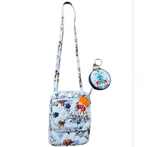 Vera Bradley RFID Mini Hipster Merry Mischief Snow Day